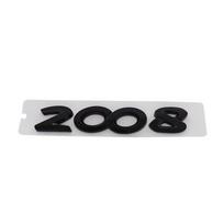 3D Aukščiausios kokybės ABS 2008 raidės 2008 automobilio Sparnui bagažinei Galiniam dangčiui Ženklelis Lipdukas Decal Emblema black