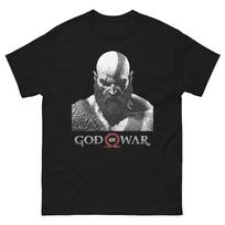Karo dievas Kratos žaidėjo marškinėliai, Unisex, Įvairių spalvų, Karo dievas Kratos T-shirt L