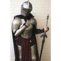 Rankų darbo 18 matuoklės plieno riterio šarvų kostiumas visam kūnui viduramžių Cosplay