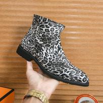 Madingi Žieminiai Naujos Mados Vyriški Smailūs Leopardinio Rašto Chelsea Chelsea Ankle Boots Vyriški Laisvalaikio Prabangūs Dizainerių Aukštakulniai Batai Zapatos Hombre 39