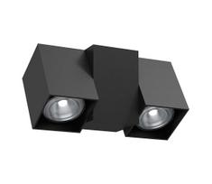 Brosline 2294 - Sieninis taškinis šviestuvas CUBE 2xGU10/10W/230V juodas
