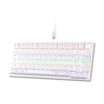 Žaidimų Klaviatūra Mechaninė 75% Newmen GM326 Balta Red Switches