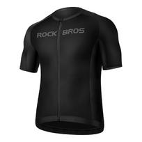 Rockbros 15120002003 trumpas rankovėmis dviratininko marškinėliai L - Juoda