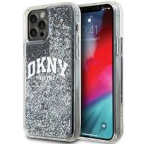 DKNY Liquid Glitter Didelis Logotipas iPhone 12 Pro\/12 Dėklas - Juodas