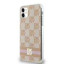 DKNY IML Patikslintas Monochrominis Raštas ir Spausdintos Juostelės MagSafe dėklas iPhone 11 / Xr - rožinis