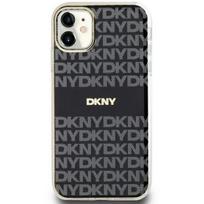 DKNY IML Mono & Stripe MagSafe dėklas iPhone 11 / Xr - juodas