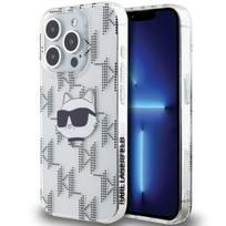 Karl Lagerfeld IML Choupette Head & Monogram dėklas iPhone 15 Pro Max - skaidrus