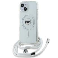 Karl Lagerfeld Crossbody IML Karl Head MagSafe dėklas iPhone 15 / 14 / 13 - skaidrus