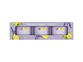 Rinkinys mažų žvakių Yankee Candle Lemon Lavender, 3 × 37 g