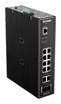 D-Link DIS-200G-12S tinklo komutatorius Valdomas L2 Gigabit Ethernet (10/100/1000) Juoda