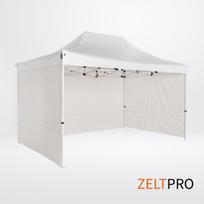 Prekybinės palapinės stogas ir sienos (4 vnt.) komplektas  3x4,5 Balta Zeltpro PROFRAME