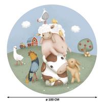 Little Dutch Apvalus sienos lipdukas 'Little Farm'