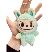 NAUJIENA! Pliušinis Labubu monsters pakabukas - mėtinis
