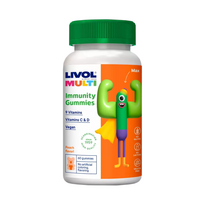 Livol MULTI Imunitetas Vegan – Kramtomos pastilės persikų skonio imunitetui (60 vnt.)