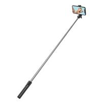 Selfie lazdas WHS1Y teleskopinis trikojis 1m su telefono laikikliu - juodas