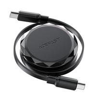 Acefast C13-03 USB-C - USB-C 60W Laidas Su Susukamu Mechanizmu - Juodas
