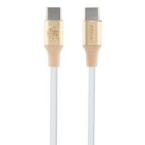 Guess iškilus logotipas USB-C / USB-C laidas 1.5m greitam įkrovimui - auksinis