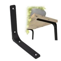 Lentynos atrama 300x185mm - juoda - metalinė Atrama - Rankena