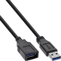 USB kabelis InLine USB-A - USB-A 1 m Black (B-35610) | B-35610 | 4043718304769