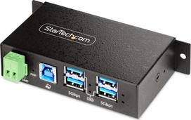 USB centrmezgls StarTech USB centrmezgls StarTech ar 4 portiem, rūpnieciskais korpuss | 5G4AINDRM-USB-A-HUB | 0065030898188