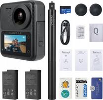 Kamera Kandao Kandao QooCam 3 360° veiksmo kamera – kelionių komplektas | Q23G-02 | 6972805230804