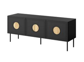 RTV spintelė PALAZZO 150x42x60 Black + Oak Craft | PALAZZO 474410 | 5903815008627
