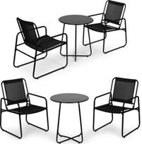 ModernHome komplektas lauko baldų du kėdės staliukas Black | 5905817001101 | 5905817001101