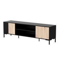 TV spintelė MERCI TV spintelė 180 x 40 x 53.5 cm black/oak artisan | MERCI 400011 | 5903815009570