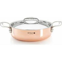 Kepimo keptuvė De Buyer Prima Matera varinis/pliens žemas puodas 20cm indukcijai | DB6241-20 | 3011246241208