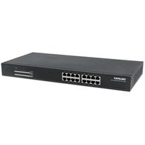 Switch Intellinet Network Solutions Gigabit 16x 1000Mbps RJ45 PoE/PoE+ 220W 19 colių spintelės jungiklis (560993) | 560993 | 0766623560993