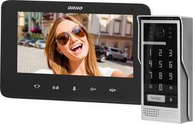 Orno Komplektas vaizdo domofonų, be ausinių, spalvotas, LCD 7", interkomas, su kodų klaviatūra, paviršinis, Black, SCUTI | OR-VID-VP-1073/B | 5908254802362