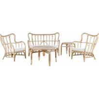 Beliani 4 vietų lauko baldų komplektas iš ratano Beige BRINDISI | 248188 | 4251682260459