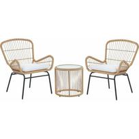Beliani Rataninių balkono baldų komplektas Light Brown LABICO | 222249 | 4251682244848