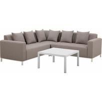 Beliani 5 vietų apmušta lauko baldų komplektas Beige-Grey BELIZE | 172825 | 4251682226462