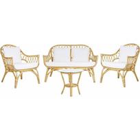 Shumee 4 vietų lauko baldų komplektas iš rotango Beige SIBARI | 259639 | 4251682265782
