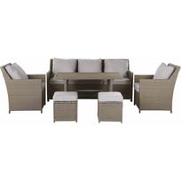 Beliani 5 vietų lauko baldų komplektas iš technoratano beige-grey FONTI | 309135 Bel | 4251682276818