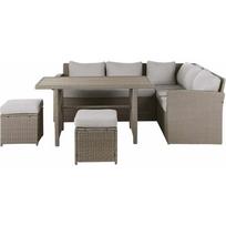 Beliani 5 vietų lauko baldų komplektas iš technoratano beige-gray BARDI | 309117 Bel | 4251682276801