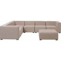 Beliani 7 vietų dešiniarankis lauko baldų komplektas beige AREZZO! | 320296 Bel | 4251682281775