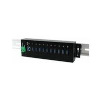 Exsys EXSYS EX-1110HMVS 10-portų USB 3.2 Gen1 HUB 15KV ESD Apsauga nuo viršįtampių Metalinis korpusas | 4718359111068 | 4718359111068