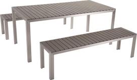 Beliani lauko baldų komplektas stalas ir 2 suoliukai grey NARDO | 10585 | 4260580930647