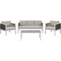 Beliani 5 vietų lauko baldų komplektas White-Brown BORELLO | 241151 | 4251682252027