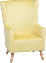 Beliani Fotelis ausytas veliūrinis Yellow ONEIDA | 85904 | 4260586356342