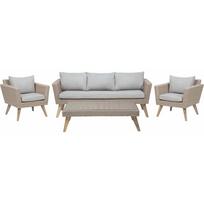 Shumee 5 vietų lauko baldų komplektas iš rotango, Grey-Brown VITTORIA XL | 156964 | 4251682209823