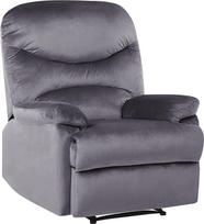 Shumee Sulankstomas veliūrinis fotelis Grey ESLOV | 218697 | 4251682242912