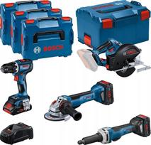 BOSCH.COMBO RINKINYS 18V (GSR 18V-90C + GWS 18V-15 PSC + GKM 18V-50 + GGS 18V-23 PLC) 1xPC4.0Ah 2xPC5.5Ah ... | 0615990N3A | 4059952687599