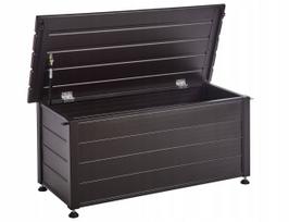 Lauko dėžė Beliani Lauko dėžė CAMPALTO Metal 113 cm 50 cm Dark brown | 557638 Bel | 4255664889751