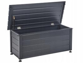 Lauko dėžė Beliani CAMPALTO metalinė 113 cm 50 cm Dark gray | 557714 Bel | 4255664889799