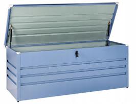 Lauko dėžė Beliani Lauko dėžė CEBROSA Metal 165 cm 70 cm Blue | 568596 Bel | 4255664895493