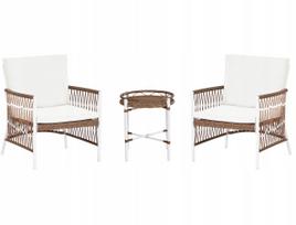 Balkono baldų komplektas Beliani LEVICO Metal White | 520917 Bel | 4255664884039