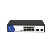 Perjungiklis VALUE PoE+ Gigabit Ethernet, 8+2 Uplink prievadai (1x GbE + 1x SFP) | 21.99.1193 | 7630049613041
